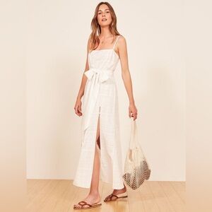 Reformation Pineapple Dress in white